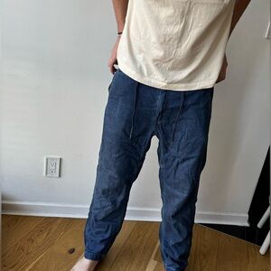 Levi’s - lightweight, soft denim look draw string pant. Comfy. Size: S. BLUE